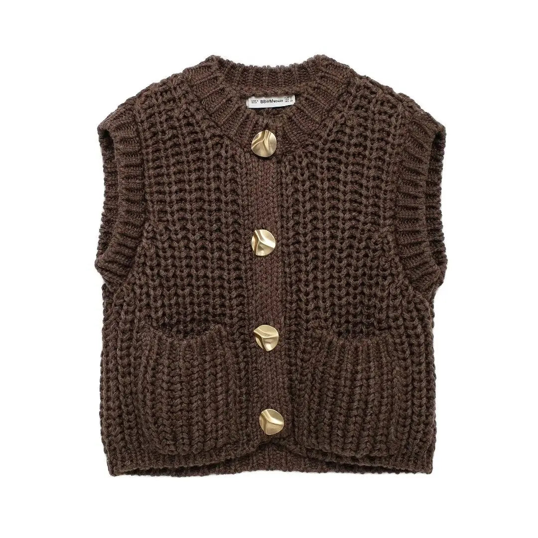 KNITTED WOOLEN VEST