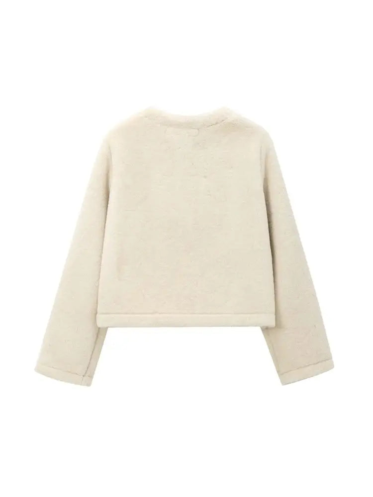 FAUX FUR TOGGLE COAT