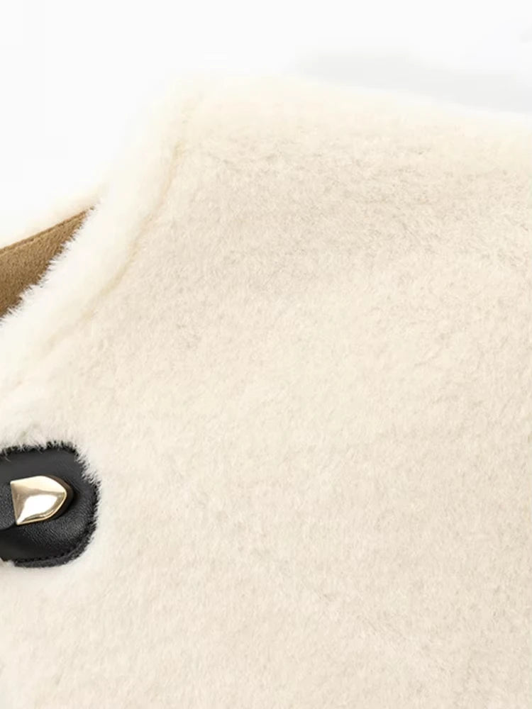 FAUX FUR TOGGLE COAT