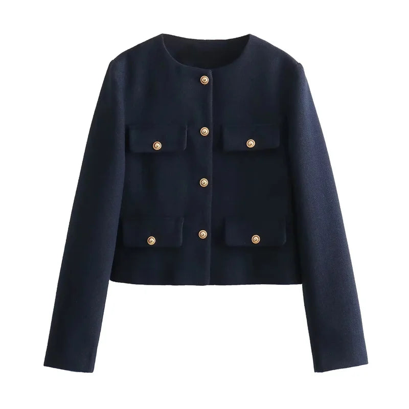 VINTAGE TWEED CROPPED JACKET