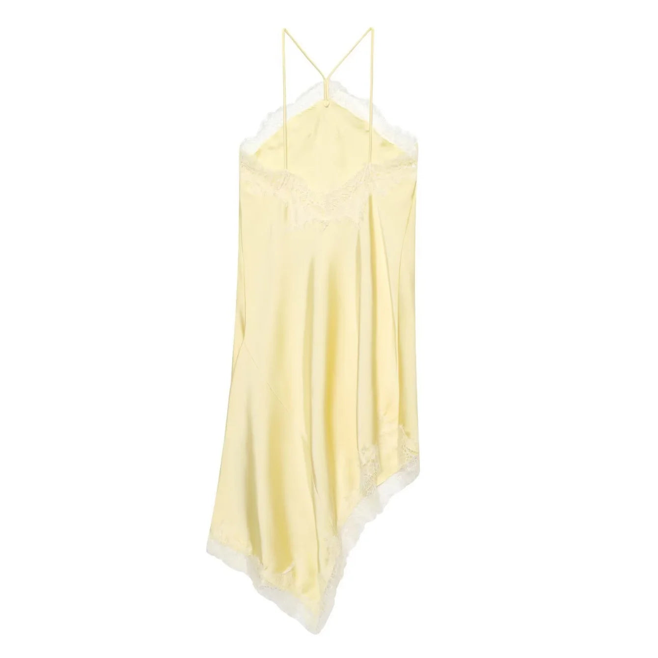 SEXY SATIN & LACE SLIP DRESS