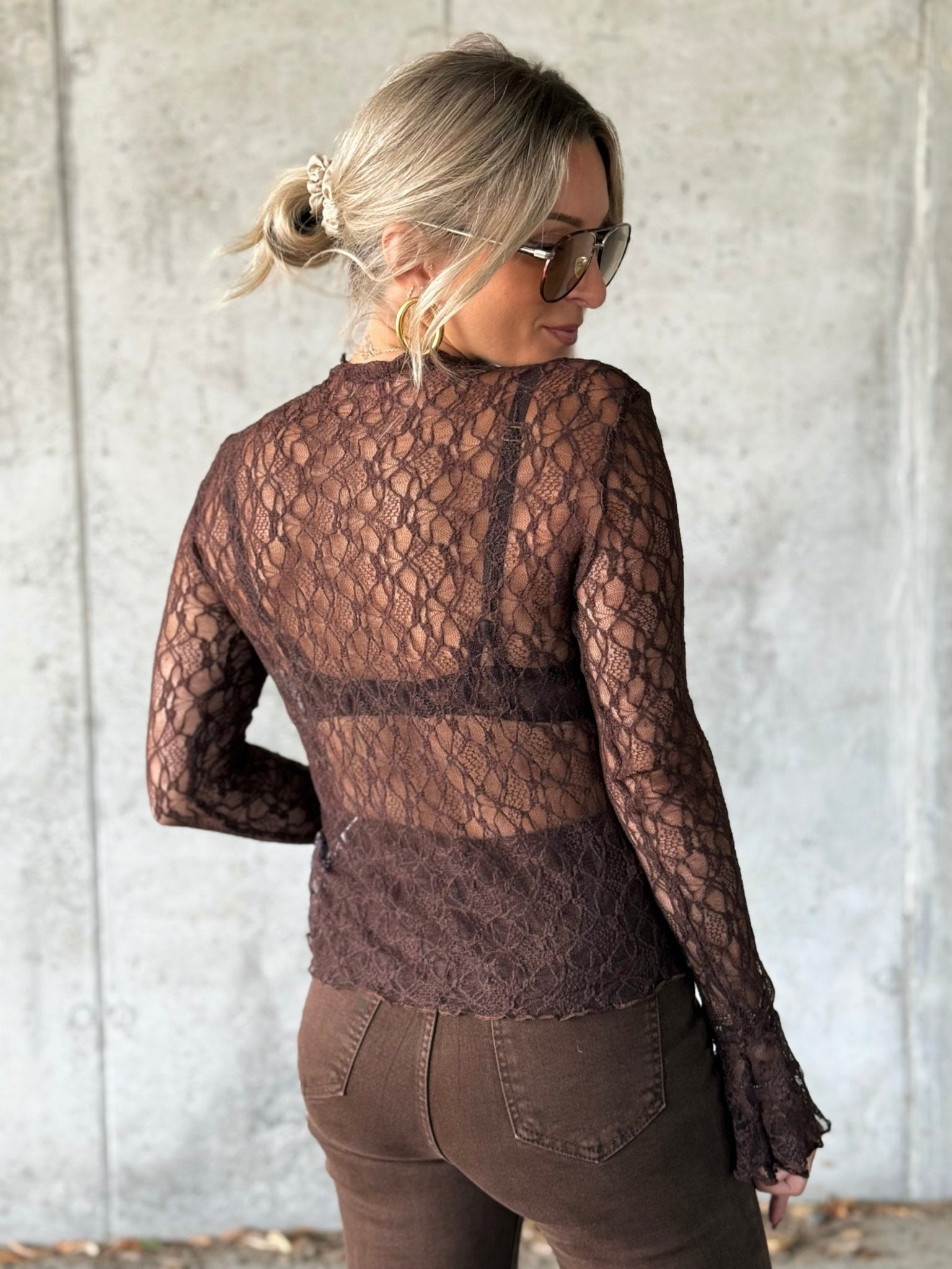 La blouse Chimene marron
