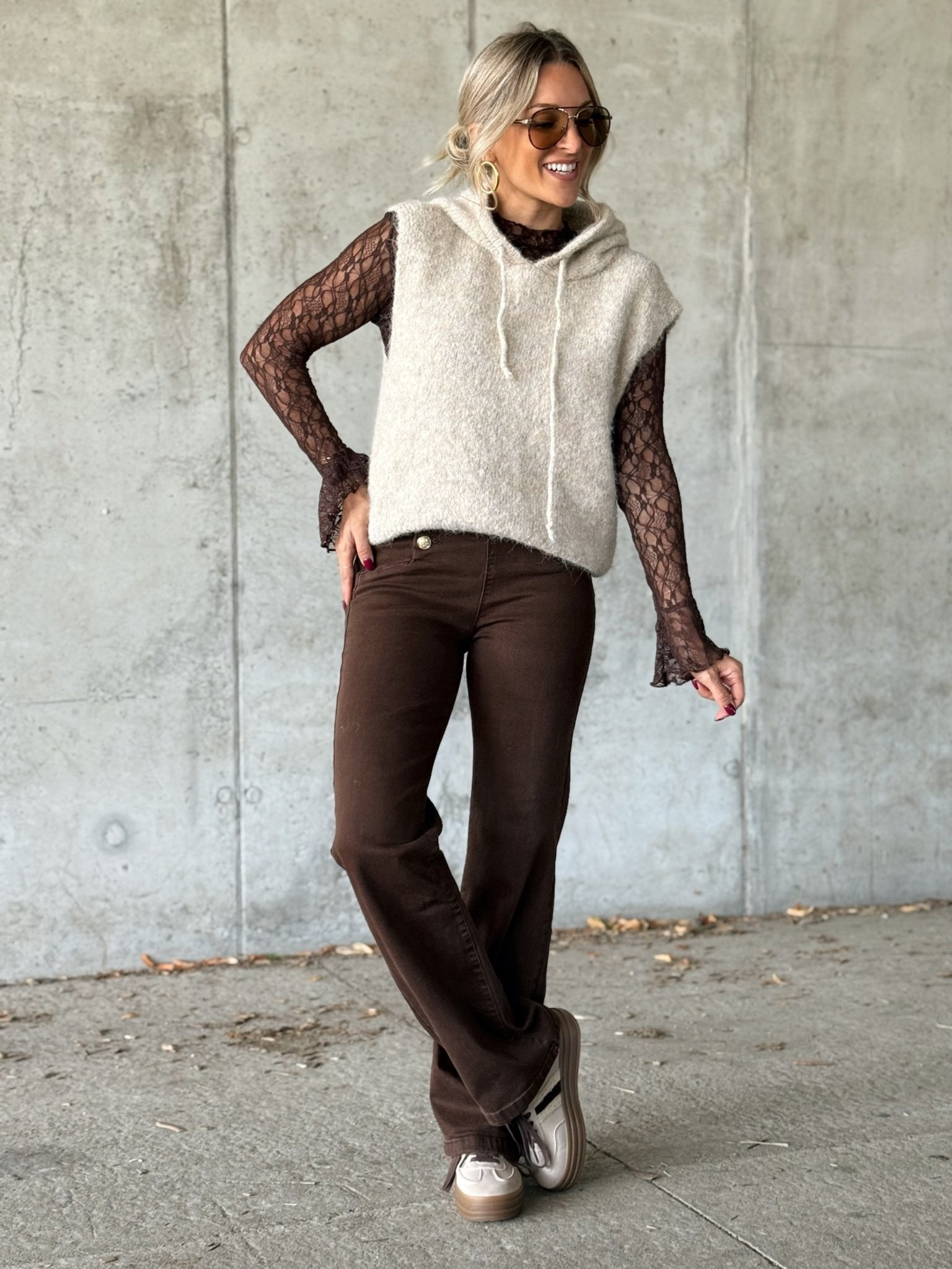 La blouse Chimene marron
