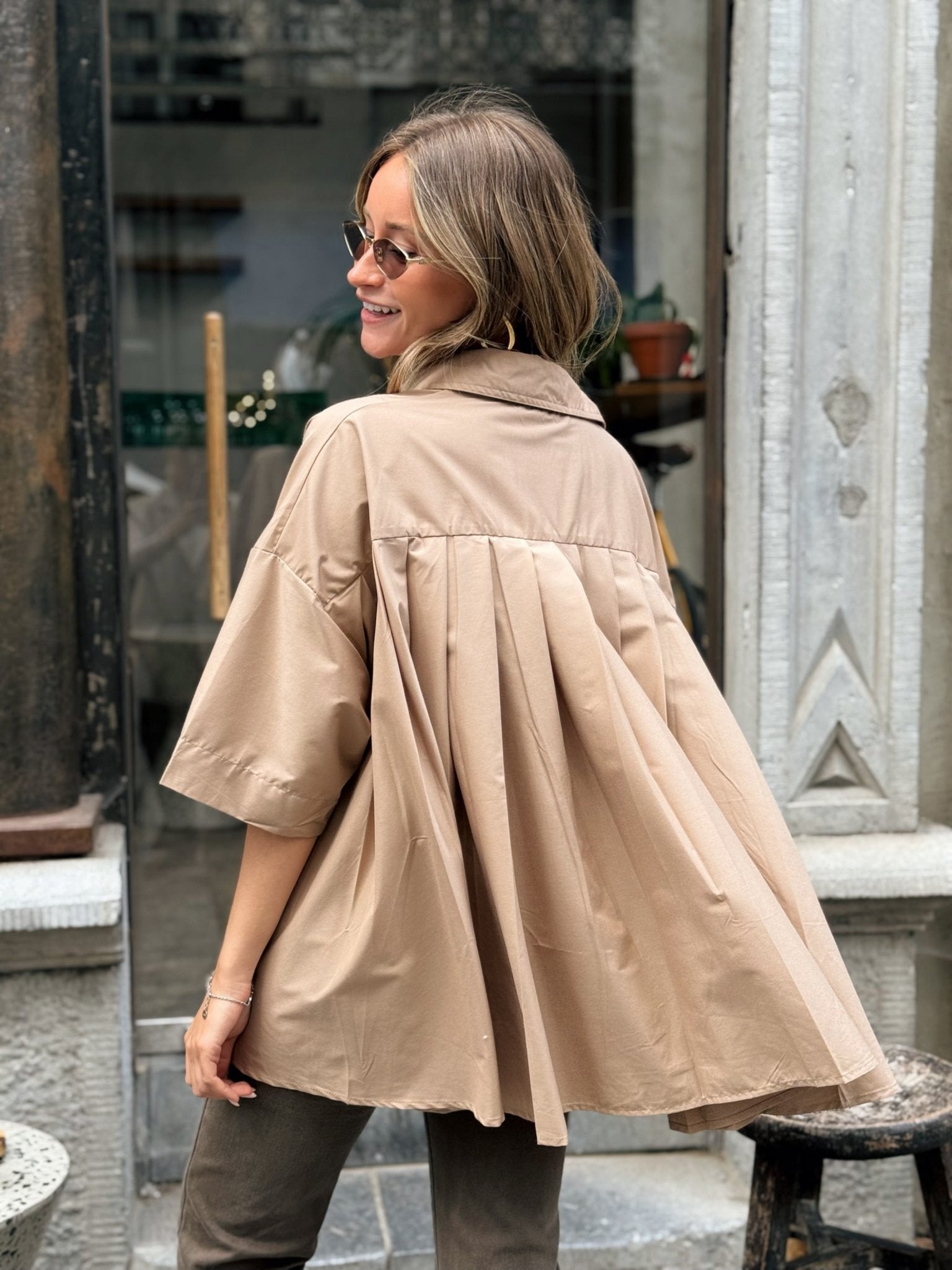 La chemise Ellie beige