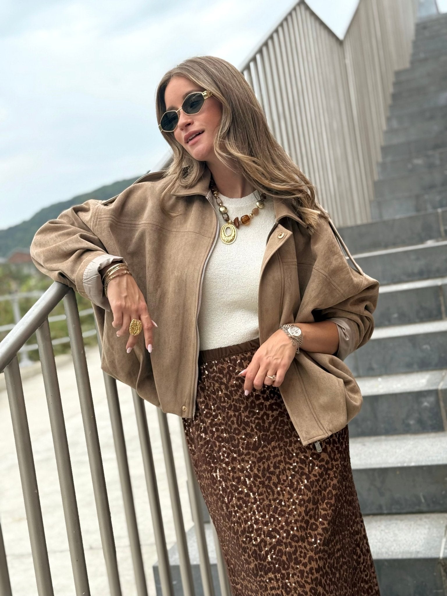 La veste Georgina beige