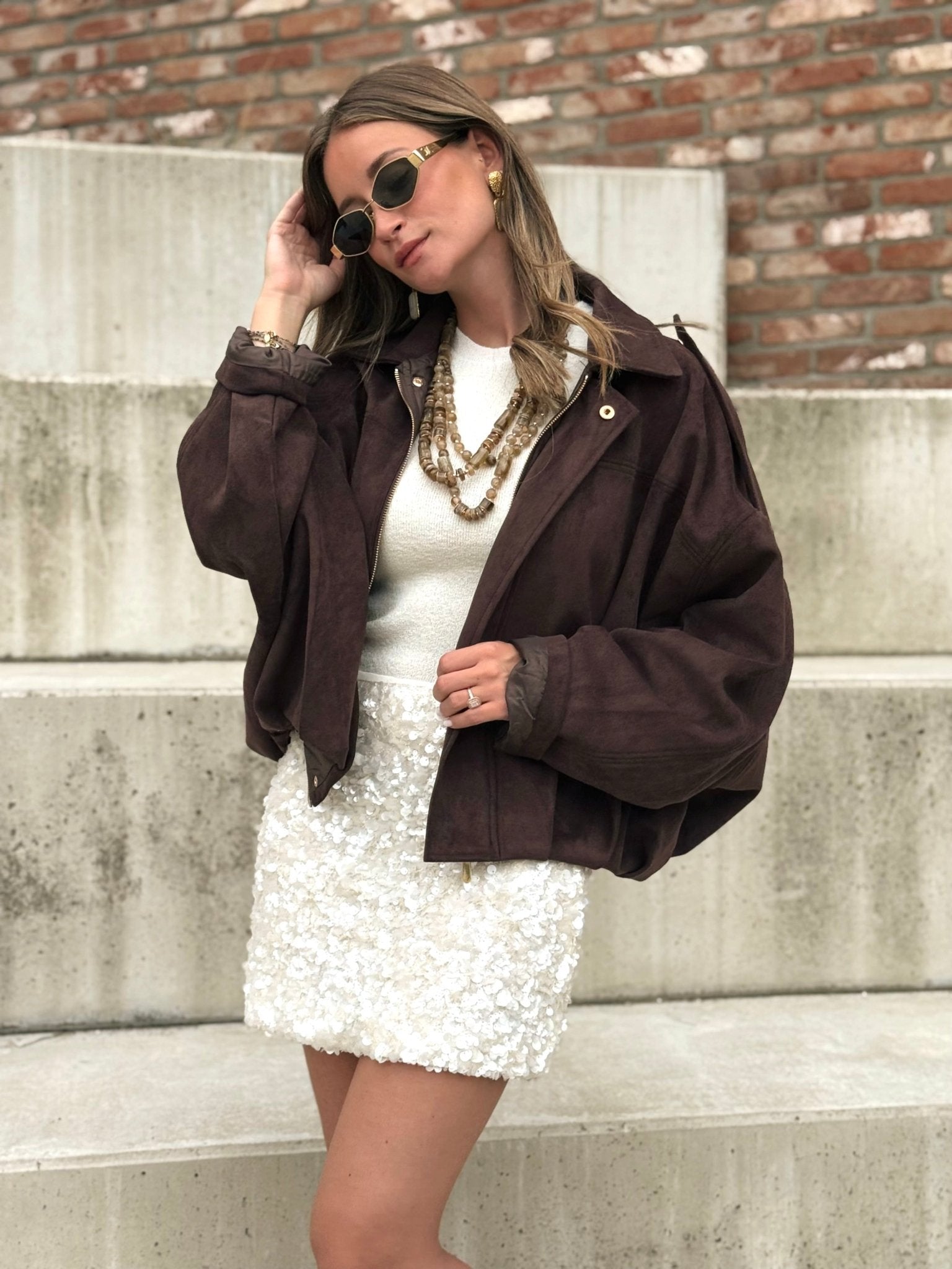 La veste Georgina marron
