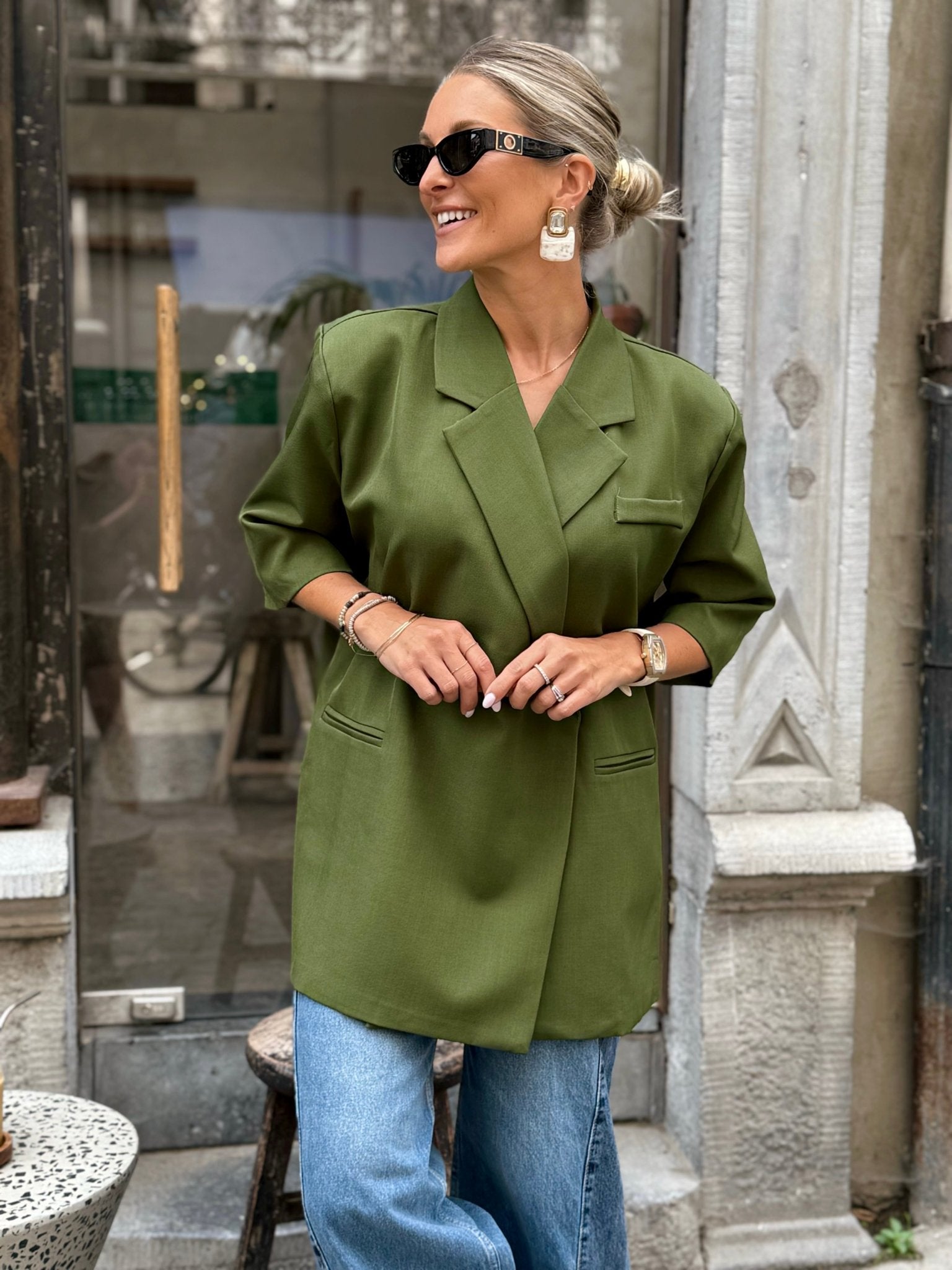 Le blazer Eve vert