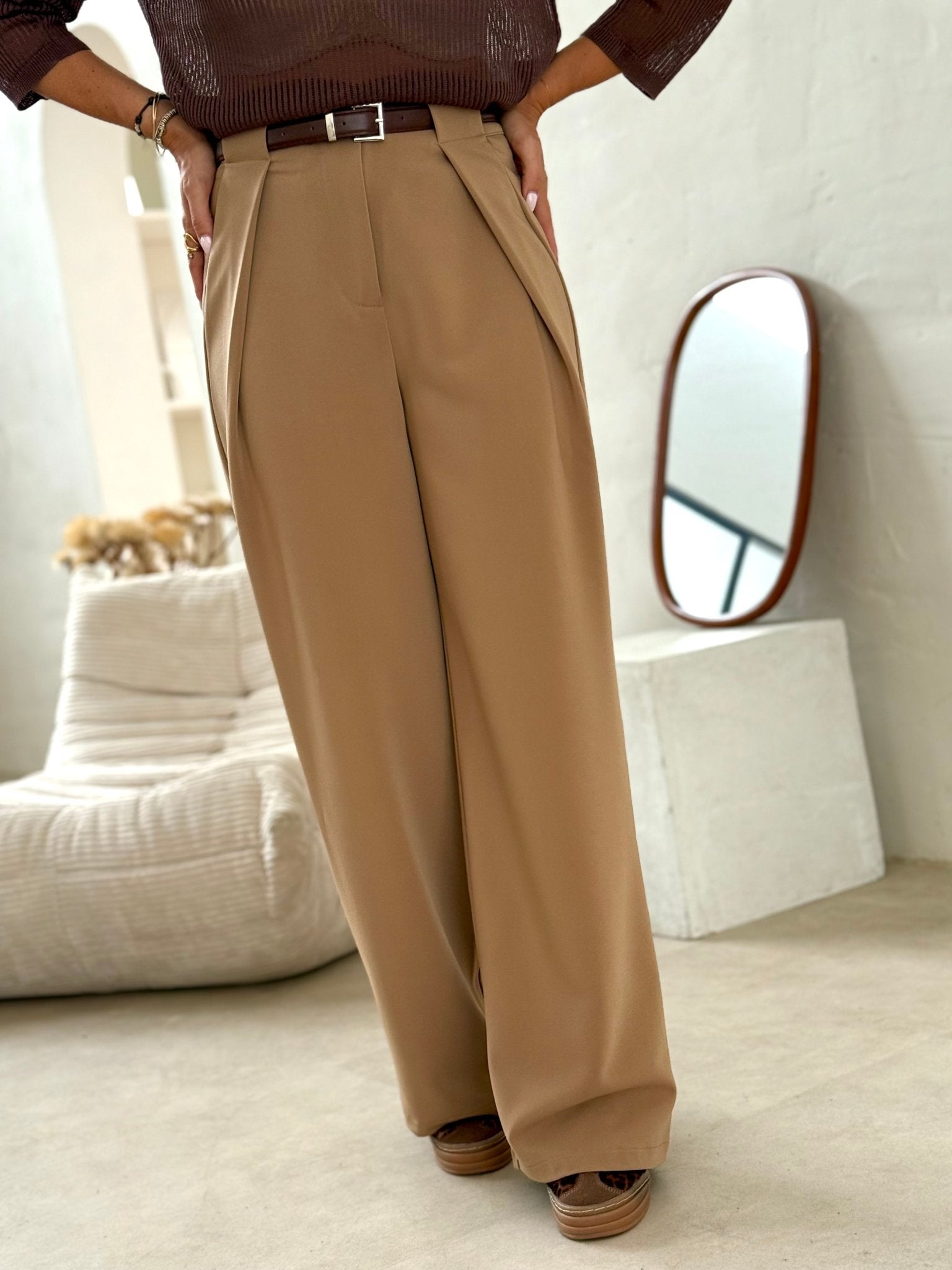 Le pantalon Ernestine beige