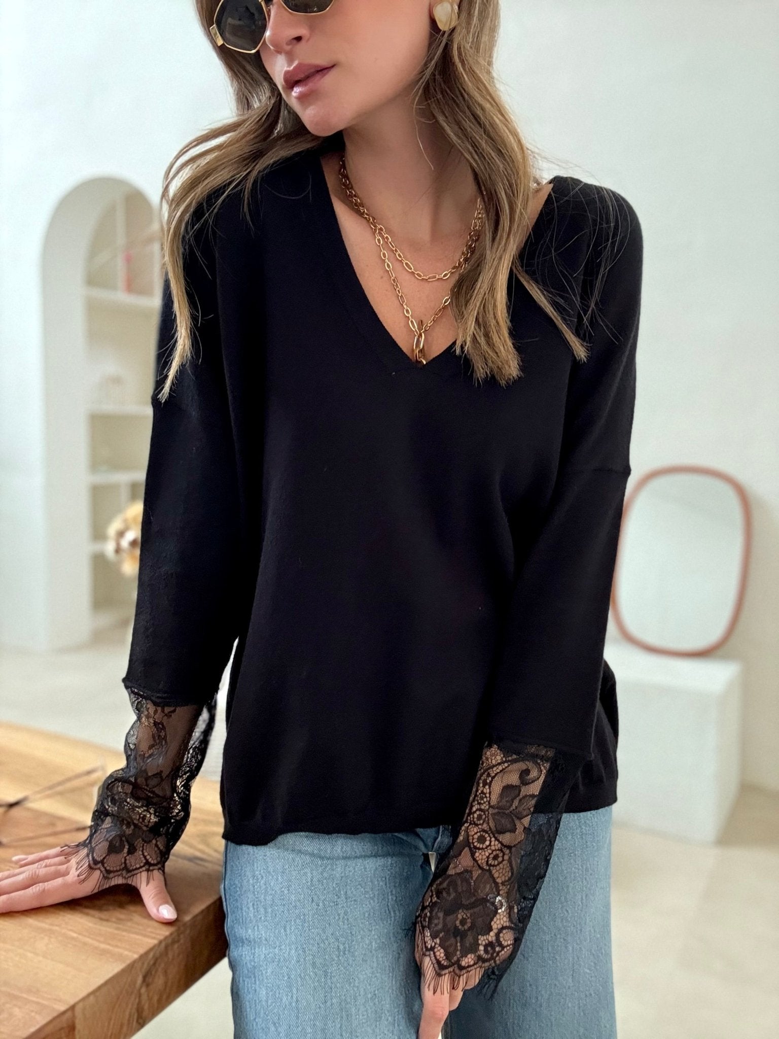 Le pull Edith noir