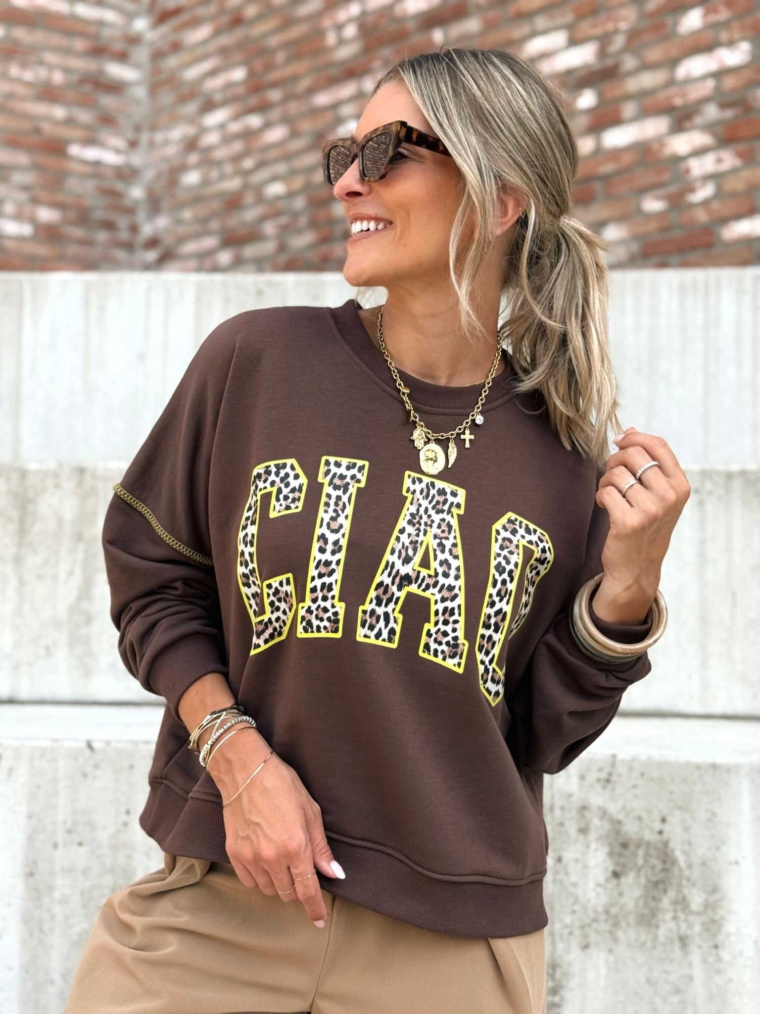 Le pull Fanny marron